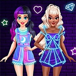 เกมส์แต่งตัวแฟชั่นนีออน BFF Neon Fashion Dress Up