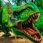 เกมส์จิ๊กซอว์ไดโนเสาร์ Dino Park Jigsaw