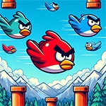 เกมส์แองกี้เบิร์ดบินลอดท่อ Angry Flappy Birds