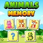 เกมส์เปิดป้ายจับคู่สัตว์น่ารัก Animals Memory Match
