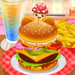 เกมส์ทำแฮมเบอร์เกอร์แมวคิตตี้ Burger Kitty