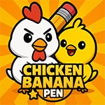 เกมส์ยิงปากกาเสียบไก่ Chicken Banana Pen