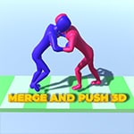 เกมส์รวมพลังผลักต่อสู้ Merge And Push 3D