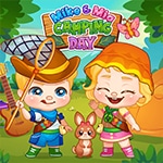 เกมส์เด็กน้อยตั้งแคมป์ Mike And Mia Camping Day