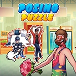 เกมส์วางคนในช่อง Posing Puzzle