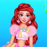 เกมส์แต่งตัวนางเงือก4คน Princess Turned Into Mermaid