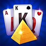 เกมส์จับคู่บวกเลขไพ่โซลิแทร์ Pyramid Solitaire Blue