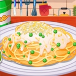 เกมส์ทำพาสต้าคาโบนาร่า Roxie’s Kitchen: Carbonara Pasta