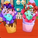 เกมส์ทำไอศกรีมวาฟเฟิลสุดสวย Roxie’s Kitchen: Ice Cream Waffle