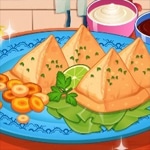 เกมส์ทำขนมซาโมซ่า Roxie’s Kitchen: Indian Samosa