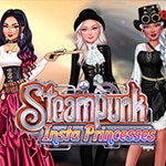เกมส์แฟชั่นสตรีมพังค์ Steampunk Insta Princesses