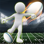 เกมส์รักบี้เตะบอล Stickman Rugby Run And Kick