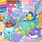 เกมส์ทำเค้กเยลลี่ Tiny Baker: Ocean Jelly Cake