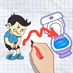 เกมส์ลากเส้นเข้าห้องน้ำ Toilet Rush