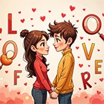 เกมส์หาตัวอักษรวาเลนไทน์ Valentines Hidden Alphawords